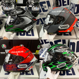 SHOEI X14马奎斯灰红蚂蚁白蚂蚁招财猫二代摩托赛车机车头盔全盔