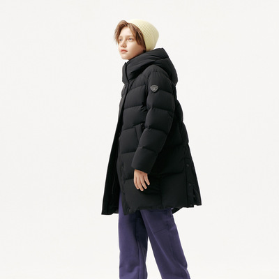 坦博尔鹅绒加厚中长款童羽绒服