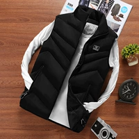 Mùa thu đông xuống vest cotton nam Nhật Bản cộng với phân bón XL xu hướng mặc áo vest không tay ấm áp đẹp trai - Áo thể thao áo thun thể thao