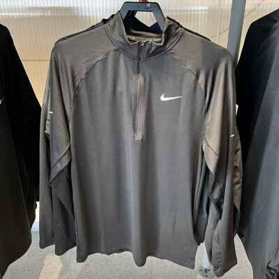 NIKE耐克男长袖T恤2026春季Dri-FIT速干跑步运动上衣IO8316-010