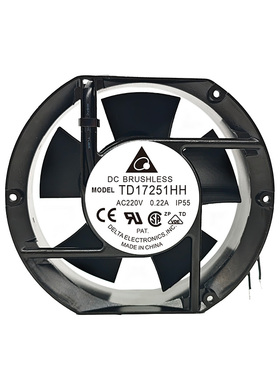 全新台达 TD17251HH 17CM 220V 0.22A 38W机柜配电箱焊机散热风扇