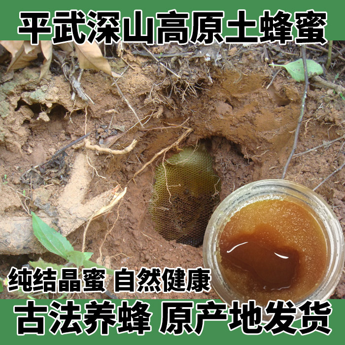 平武蜂蜜纯四川农家真结晶中蜂土蜂蜜百花深山高原野生木桶蜜900g