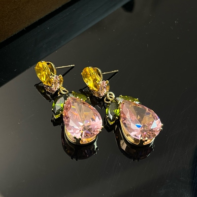 铜合金春日小花耳饰8203