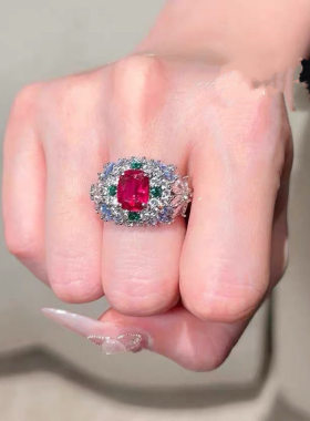 铜合金8218高级感超闪开口戒指