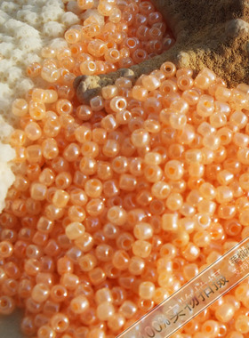 2mm奶油奶系列黄色新手diy串珠材料包制作仿手工串珠玻璃米珠33