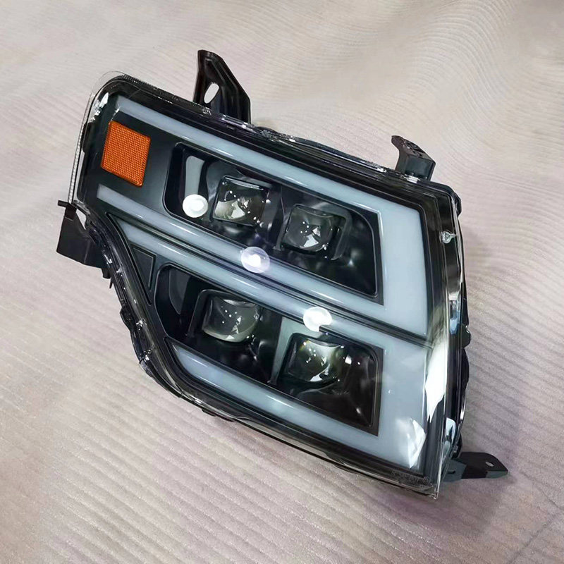 帕杰罗V93V97改装LED大灯流水