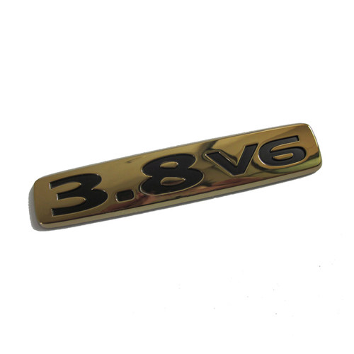 适配三菱帕杰罗V97车标 3.8 V6标志 3.8排量金色前叶子板标进口 - 封面