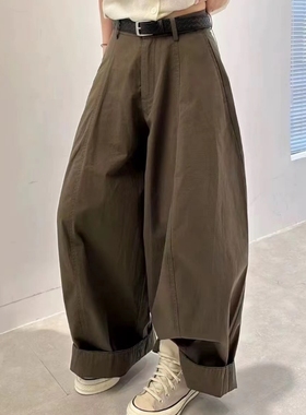 【轻奢高端定制】夏季韩版时尚显瘦宽松百搭休闲气球裤JP-85519