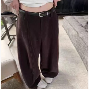 韩版 冬季 灯芯绒加绒弯刀裤 休闲裤 3108 轻奢高端定制