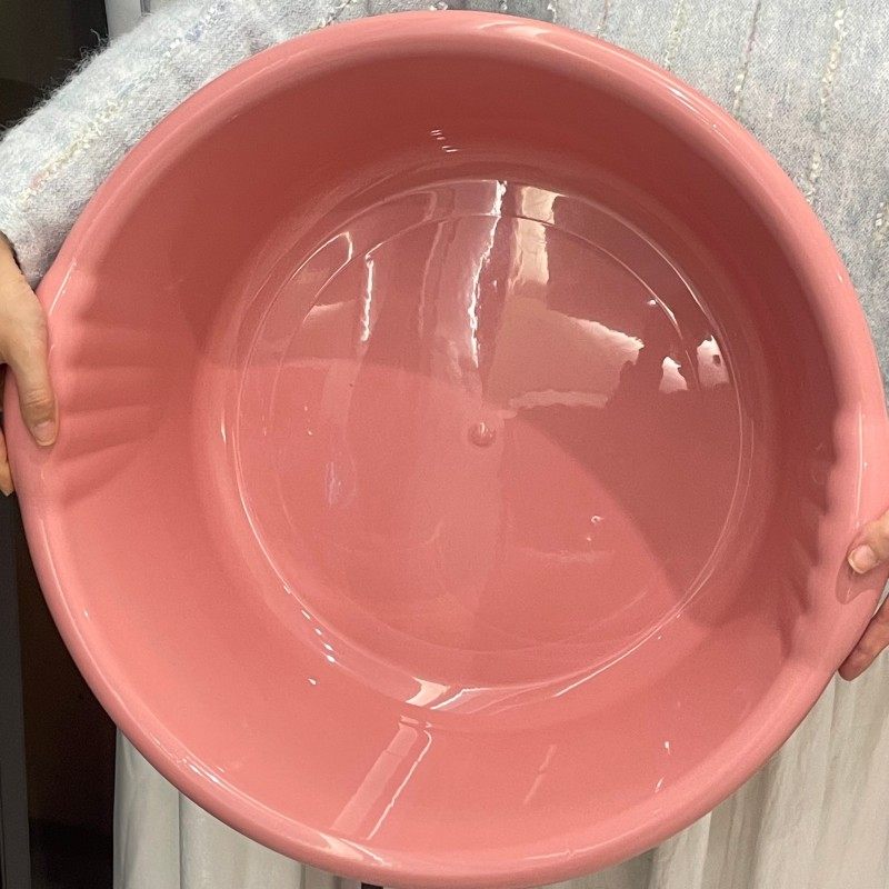 加厚加大洗衣盆卫生间阳台洗衣服大盆子圆形塑料洗脸盆儿童洗澡盆