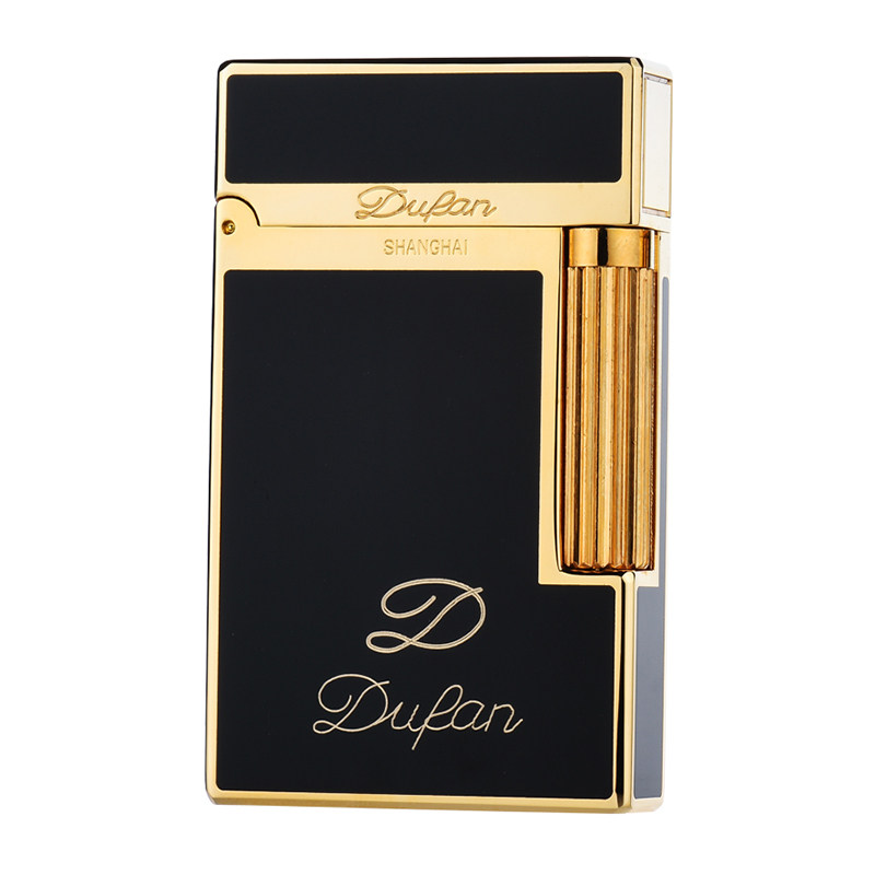 法国都梵朗声打火机原装正品充气侧滑轮高档不防风打火机纯铜创意