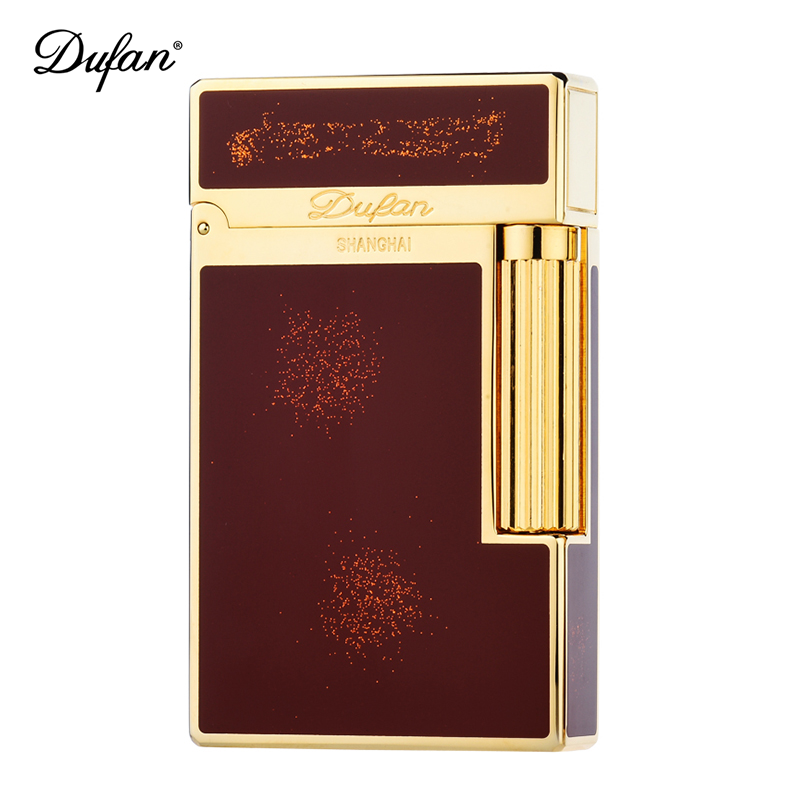 原装Dufan刚音朗声打火机正品高档砂轮侧滑朗声清脆纯铜充气超薄