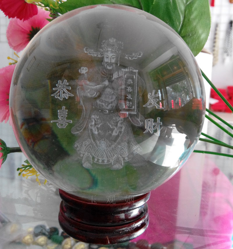 招财透明饰品客厅白色摄影风水球