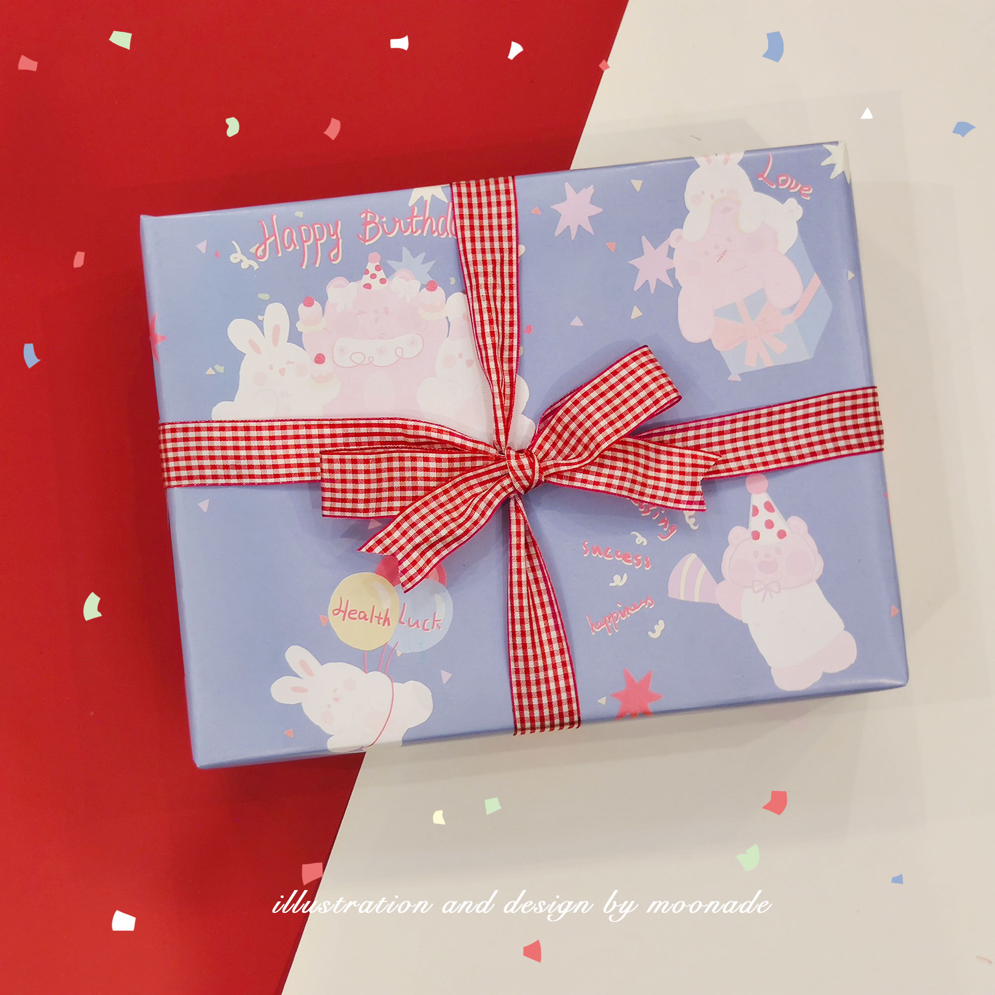 生日月三美术馆包装纸大尺寸