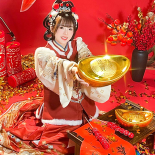 新年写真拍摄道具春节喜庆主题拍摄古装拍照过年装饰道具国潮灯笼
