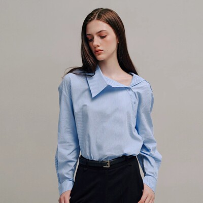 条纹衬衫女2025秋季新款