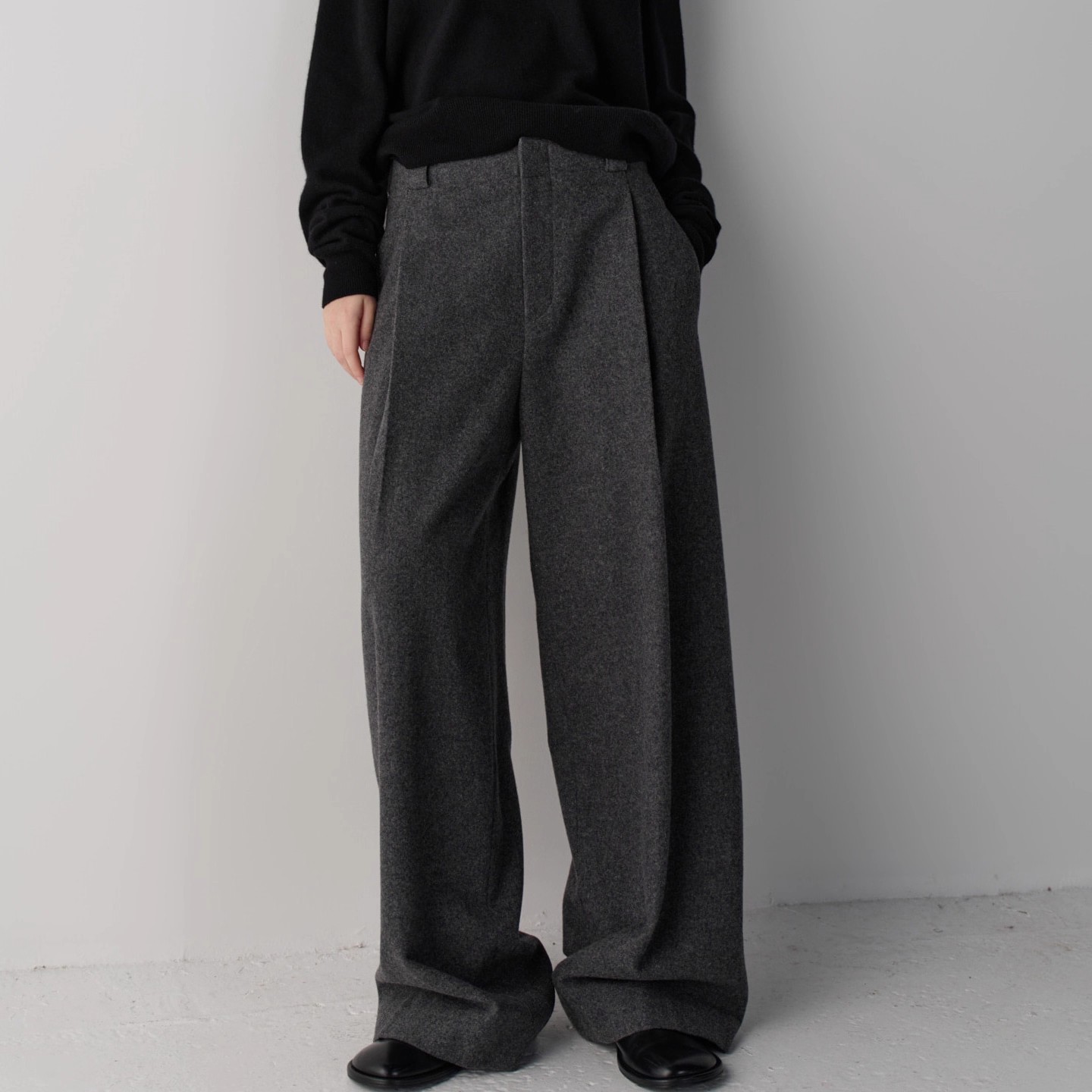 阔腿裤女2025秋冬新款高腰