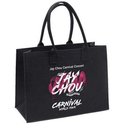 周杰伦嘉年华演唱会周边托特包