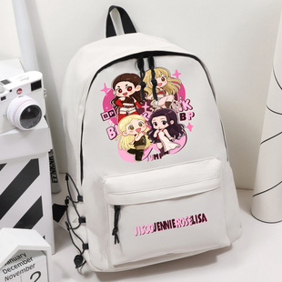 blackpink周边应援朴彩英JENNIE可爱粉墨同款双肩包背包学生书包