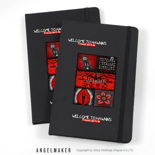 怪奇物语美剧周边魔王Max达斯汀绑带笔记本学生记事簿StrangerThings创意美式复古风手账本高颜值礼物