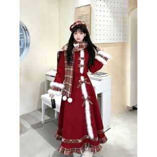 可爱甜妹Lolita套装裙女2025年秋冬季新款氛围感两件套QD82785