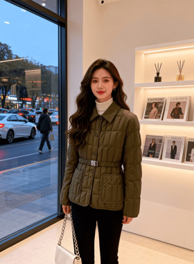 收腰显瘦棉服女士2025冬季新款短款百搭保暖潮流女外套QD85210