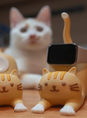 applewatch猫咪充电底座/座/器iwatch苹果手表支架ultra可爱s10