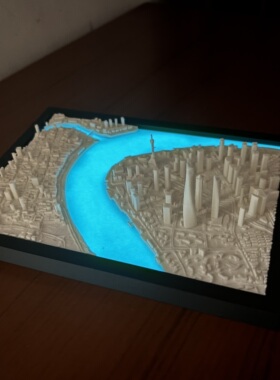 上海微缩城市模型3D打印摆件