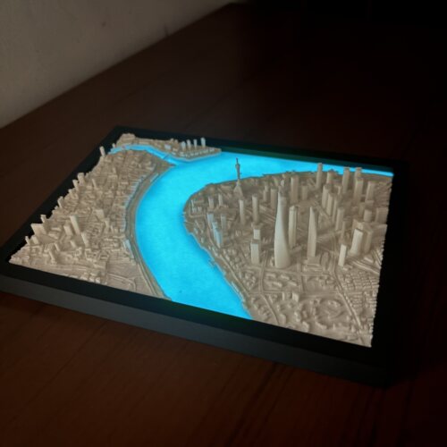 上海微缩城市模型3D打印摆件