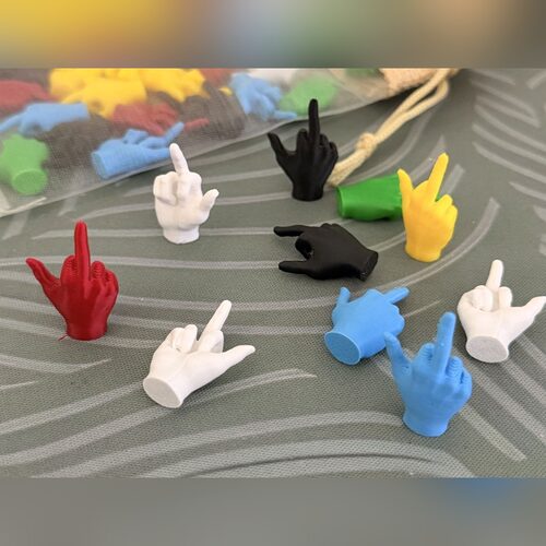 网红迷你中指整蛊摆件
