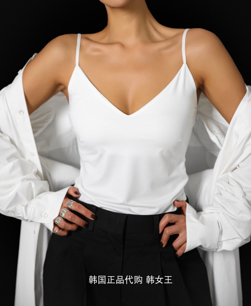 韩国代购2024修身吊带背心