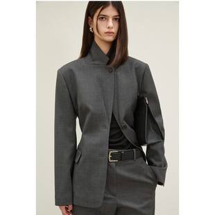 BLOSSOM韩国代购2025秋新款 收腰显瘦长袖西装外套+西装裤套装女