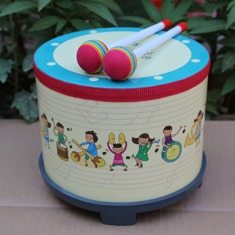 儿童手拍小鼓卡通宝宝玩具奥尔夫打击乐器幼儿园早教敲打韩国地鼓