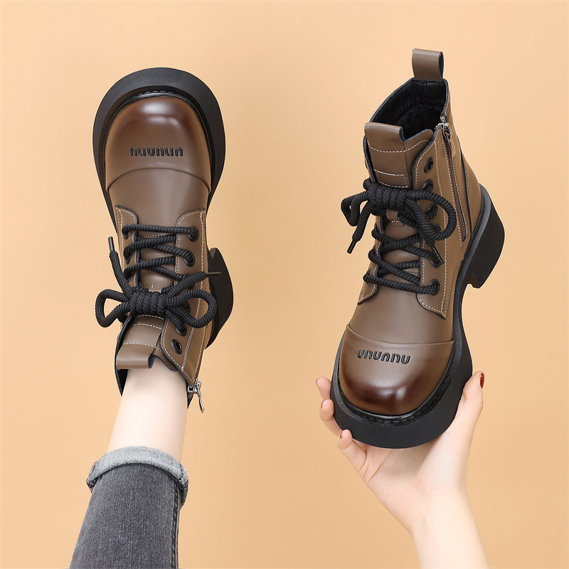 网红爆款马丁靴女2025年新款秋冬薄绒英伦风厚底加绒短靴春秋单靴,女鞋,马丁靴,淘宝优惠券,粉丝福利购,淘宝优惠卷