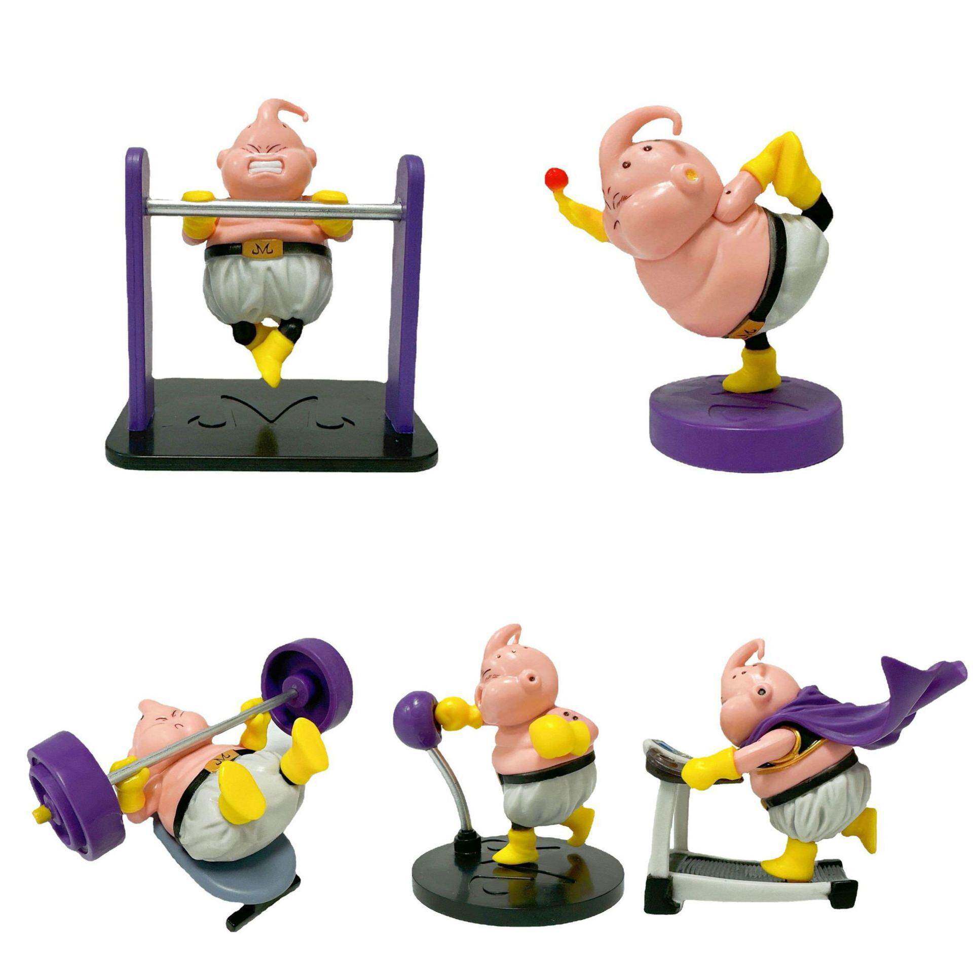 七龙珠手办 魔人布欧健身肌肉胖布欧单杠跑步动漫玩具模型摆件