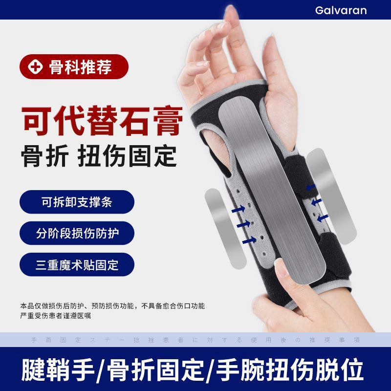 Galvaran运动护腕损伤硬支具康复