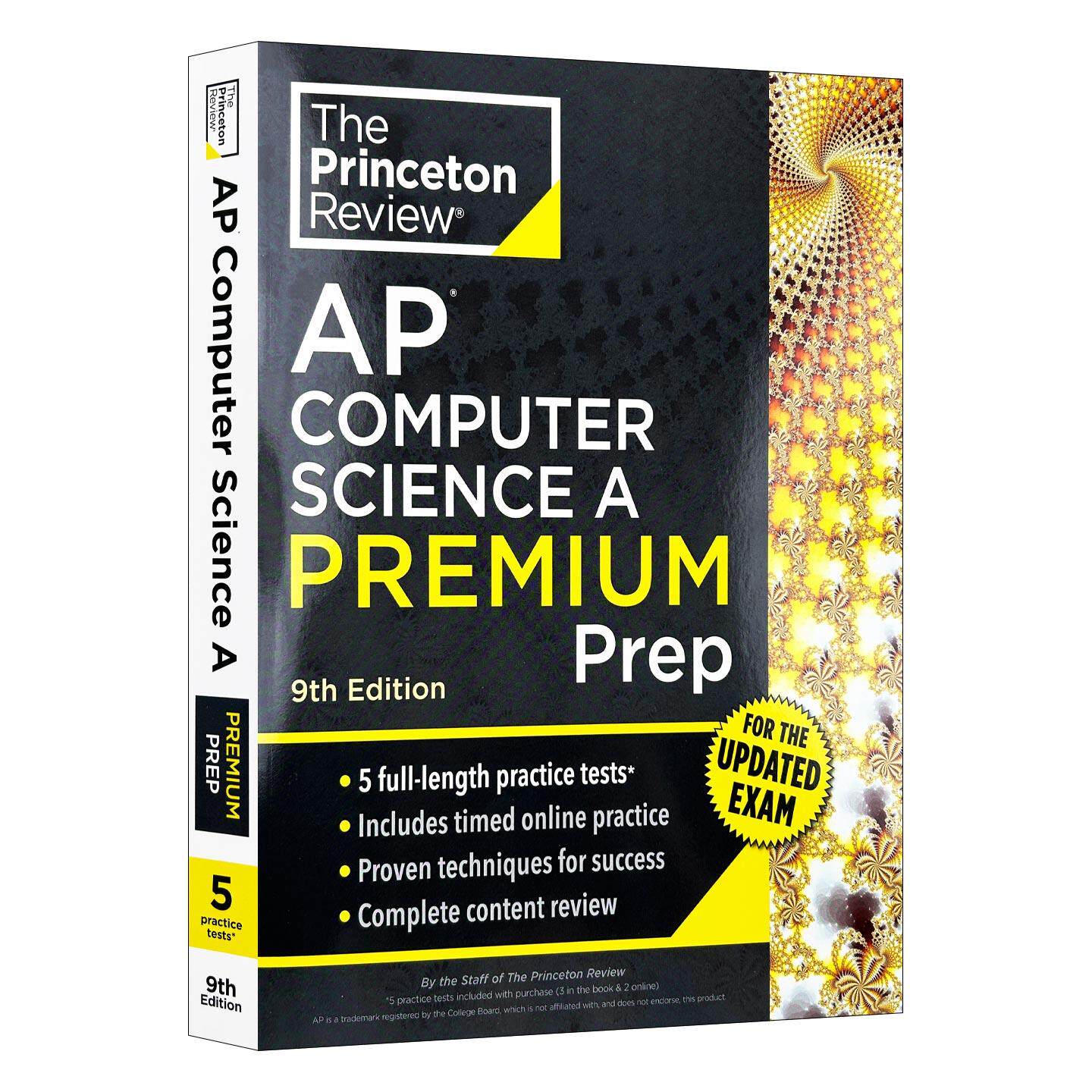 英文原版 Princeton Review AP Computer Science A Premium Prep 普林斯顿评论AP计算机科学A备考 增值版 含线上题库 第9版 2026