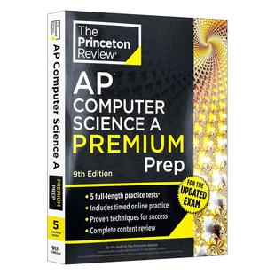 2026 第9版 Prep Princeton Review 普林斯顿评论AP计算机科学A备考 Science Computer 含线上题库 英文原版 增值版 Premium