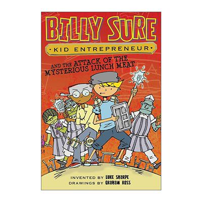 英文原版 Billy Sure Kid Entrepreneur and the Attack of the Mysterious Lunch Meat 小企业家比利的故事卷12 进口 书籍
