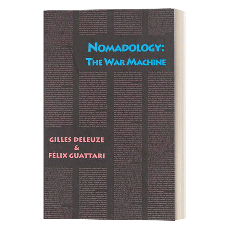 英文原版 Nomadology The War Machine 游牧学 战争机器 Gilles Deleuze吉尔 德勒兹 英文版 进口英语原版书籍