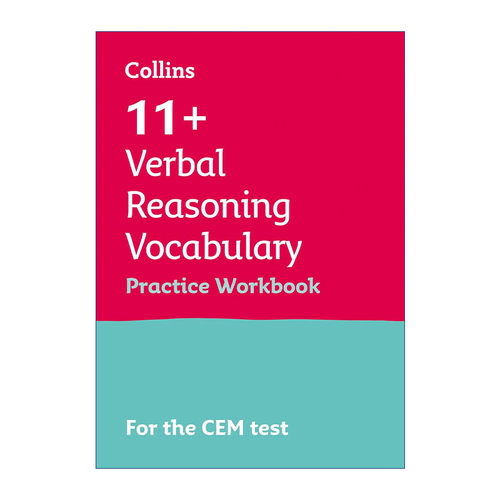 英文原版 Collins 11+ Verbal Reasoning Vocabulary Practice Workbook 柯林斯英国小升初CEM考试文字推理词汇练习册 英文版进口
