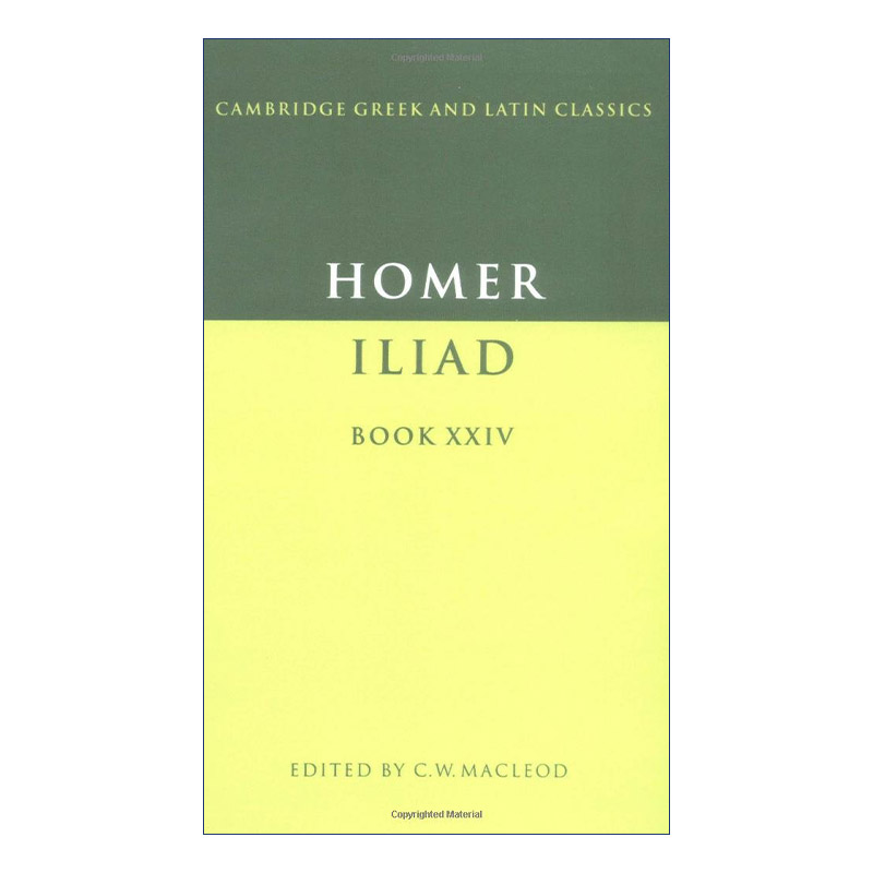 英文原版 Homer Iliad Book XXIV 荷马 伊利亚特 卷二十四 剑桥希腊拉丁语经典系列 原文加学者注释 英文版 进口英语原版书籍