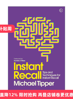 英文原版 Instant Recall 即时记忆 快速记忆训练法 Michael Tipper 英文版 进口英语原版书籍