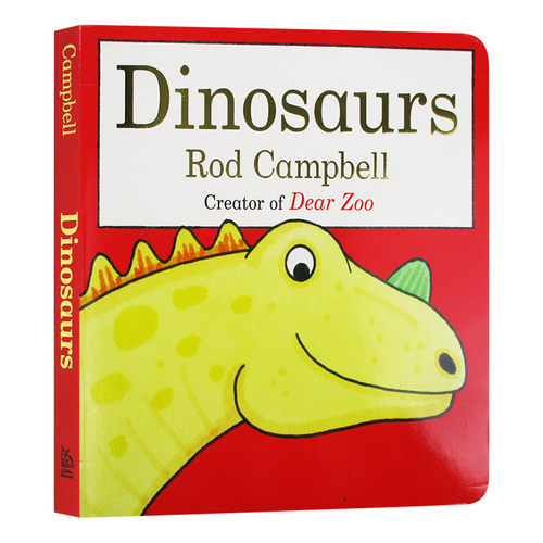 英文原版 Dinosaurs 恐龙 纸板翻翻书 Rod Campbell 英文版 进口原版英文书籍