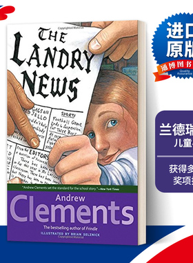 The Landry News  兰德瑞新闻  粉灵豆作者 Andrew Clements进口原版英文书籍