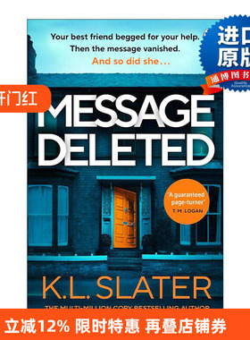 英文原版 Message Deleted 消失的短信 K. L. Slater 畅销悬疑惊悚小说 英文版 进口英语原版书籍