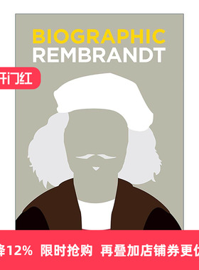 英文原版 Biographic Rembrandt 伦勃朗 荷兰画家 信息图表式精装名人传记 英文版 进口英语原版书籍