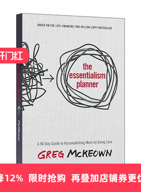 英文原版 The Essentialism Planner 精要主义规划簿 少做多得的90天指南 精要主义作者格雷戈·麦吉沃恩 精装 进口英语原版书籍