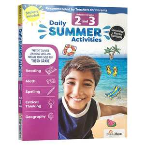 每日练习系列 暑假综合练习册 Daily Summer Activities Between Grades 2 and 3 二至三年级 英文原版