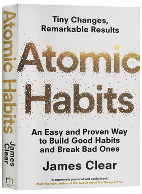 英文原版 Atomic Habits原子习惯 James Clear 大平装 英文版 进口原版英文书籍